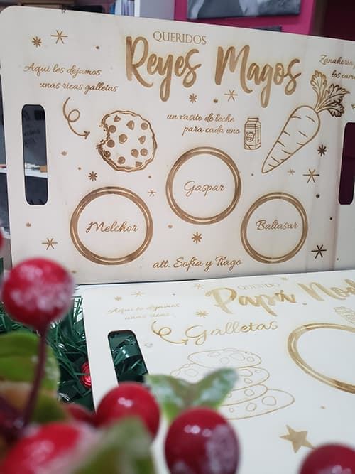 Bandeja Reyes magos y Papa Noel - Imagen 2