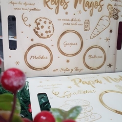 Bandeja Reyes magos y Papa Noel - Imagen 2