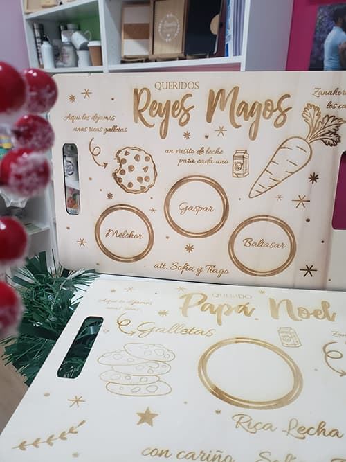 Bandeja Reyes magos y Papa Noel - Imagen 3