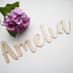 Nombres para habitación en madera - Imagen 1