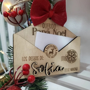 Sobre de madera para cartas - Imagen 1